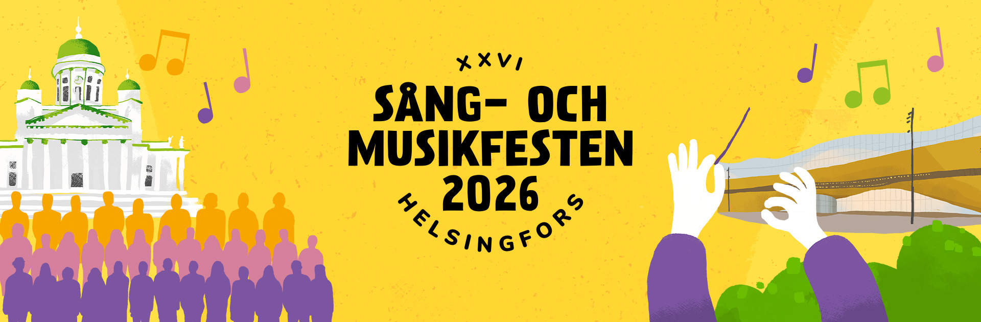 Sång- och musikfesten 2026 i Helsingfors 11-14 juni